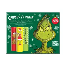 Dr. PAWPAW - *The Grinch* - Trío de bálsamos labiales - Ultimate Red, Candy Cane Lip Scrub & Original