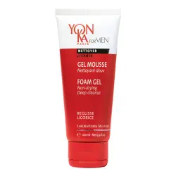 Gel Mousse - 100 ml - Yon-Ka - Limpiador facial para hombre.