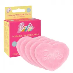 GLOV - *Barbie* - Set de discos desmaquillantes reutilizables Heart shaped