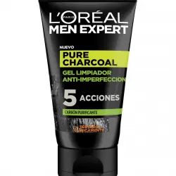 L'Oréal Men Expert - Gel limpiador anti-imperfecciones Pure Charcoal Men Expert L'Oréal.