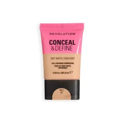 Makeup Revolution - Base de maquillaje Conceal & Define Soft Matte - F6.7NC