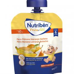 Nutribén® - Fruta & Go Pera Plátano Naranja Galleta 90 G Nutribén