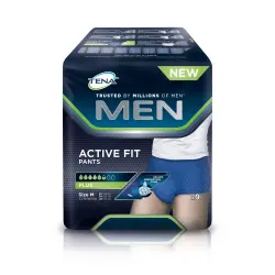 Tena Men Active Fit Pants 9 und Ropa Interior Desechable Para Hombres con Incontinencia Moderada-Grave