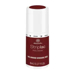 Alessandro - Striplac Peel Or Soak Lacas de uñas 8 ml 192 - AWARD WINNING RED