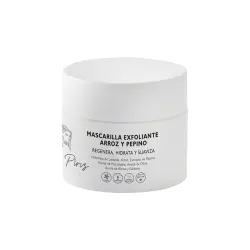 Diana Piriz Cosmetics - Mascarilla exfoliante de arroz y pepino