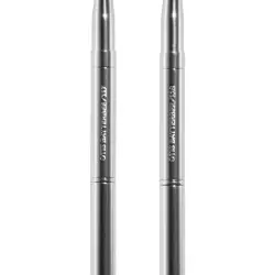 Dúo de Brochas de Doble Punta para Labios y Ojos Otis Batterbee plata