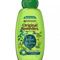 Garnier - Champú Té Verde & 5 Plantas Original Remedies