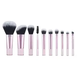 Technique Pro - Set De Viaje Con Brocha Pequeña Y Luminosa Sets de brochas 10 pieces Rosa