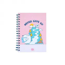 Cuaderno Never Give Up A5