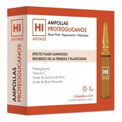 Hi Antiage - Ampollas De Proteoglicanos Doble Efecto Flash 5 Unidades