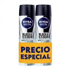 Men Invisible For Black - White Deo Spray 200 ml