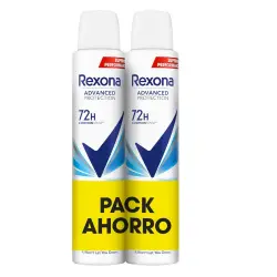 Rexona - Duplo Aerosol Protección Avanzada 72h Cotton Dry Desodorantes 400 ml female