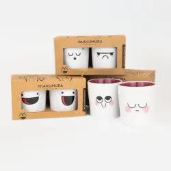 Set de 2 Maceteros Porcelana Surtidos
