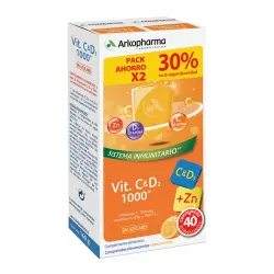 Arkopharma - Duplo Comprimidos Vitamina C&D3 1000 mg + Zinc Arkopharma.