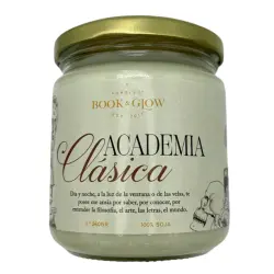 Book and Glow - *Los Archivos* - Vela de soja - Academia clásica