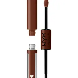 Brillo de Labios Alta Pigmentación Shine Loud vegano NYX Professional Makeup Castaño