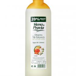 Heno De Pravia - Eau de Cologne Té Blanco-Glicerina Familiar 650 ml