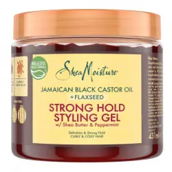 Jamaican Black Castor Oil + Flaxseed Gel de Peinado Fijación Fuerte 431 ml