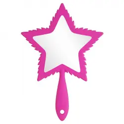 Jeffree Star Cosmetics - *Pink Religion* - Espejo de mano - Hot Pink Soft Touch Leaf