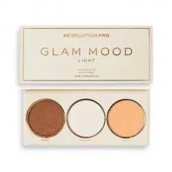 Revolution Pro - *Glam Mood* - Paleta para rostro - Light