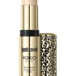 Base de maquillaje en stick SPF 50 Just Cavalli X Kiko Milano Sun-Drape Stick Foundation Spf50 03 Golden Sand