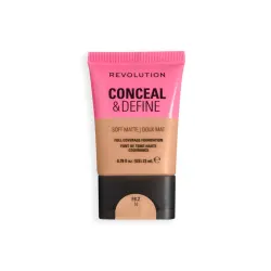 Makeup Revolution - Base de maquillaje Conceal & Define Soft Matte - F8.2N