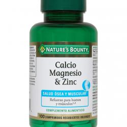 Nature's Bounty - 100 Comprimidos Calcio, Magnesio & Zinc