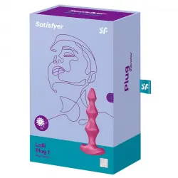 Satisfyer - Vibrador anal Lolli Plug 1 - Burdeos