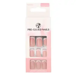 W7 - Uñas postizas Pre-Glued Nails - French Envy