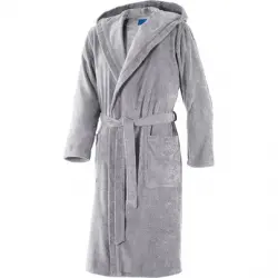 JOOP! Albornoz con capucha plata Talla 46/48, largo 125 cm 1.0 pieces
