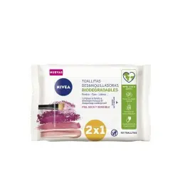 Nivea Visage 3 en 1 Suaves Und. Toallitas desmaquilladoras Ojos, Labios Y Rostro