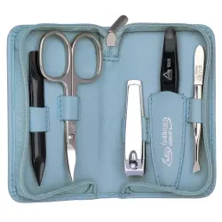 Siena Set de manicura con cremallera de la serie «Siena », azul marino, 5 piezas. Estuche 1 Un