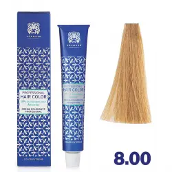 Valquer - Crema colorante profesional para el cabello - 8.00: Rubio Claro