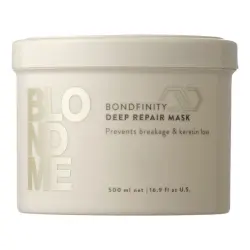 Bondfinity Deep Repair Mask 500 ml - Schwarzkopf - Mascarilla reparadora anti-rotura para cabello rubio y aclarado.