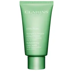 Clarins - SOS Pura con Arcilla Reequilibrante Mascarillas para Puntos Negros 75 ml unisex