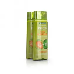 Fructis Duplo Champú Liso - Brillo 360 ml