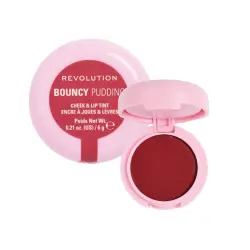 Makeup Revolution - Tinte para mejillas y labios Bouncy Pudding - Pink Mood