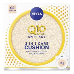 NIVEA - Crema Con Color 3 En 1 Care Cushion Q10 Plus Antiedad FP 15