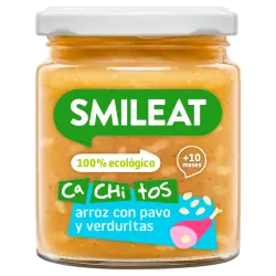 Tarrito Cachitos Arroz con Pavo y Verduras Eco +10 Meses 230 gr