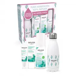 Weleda - Cofre Hidratación 24h - Piel normal a mixta + Eco Botella de regalo