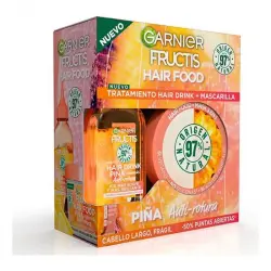 Fructis Hair Food Piña Anti Rotura 1 und Set Tratamiento Hair Drink + Mascarilla