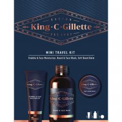 Gillette - Mini Kit Viaje Esenciales Cuidado De Barba King