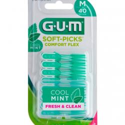 Gum - Palillos Interdentales Soft-Picks Comfort Flex Menta Medium