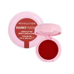 Makeup Revolution - Tinte para mejillas y labios Bouncy Pudding - Brush Drift