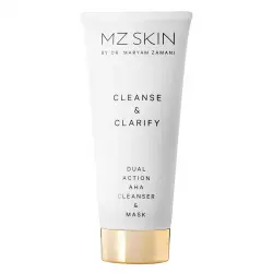 MZ SKIN - Cleanse & Clarify Dual Action AHA Cleanser & Mask Mascarillas limpiadoras 100 ml unisex