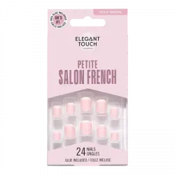 Petite Gel Finish French 154 Uñas Postizas