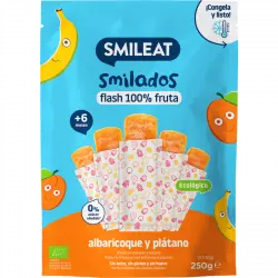 Smilados Flash 100% Fruta Albaricoque y Plátano 250 gr