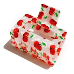 Oh My Hair Pinza Mini Rectangular Cerezas