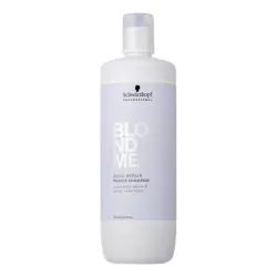 Bond Repair Purple Shampoo 1000 ml - Schwarzkopf - Champú morado y fortalecedor para cabello rubio y aclarado.