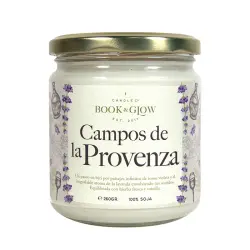 Book and Glow - *Wanderlust* - Vela de soja - Campos de la provenza